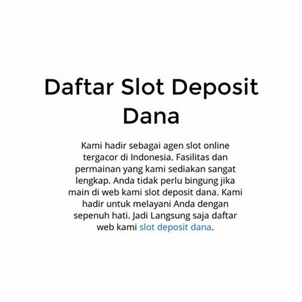 Solusi Lengkap Masalah Deposit Dana Di Slot Dana Dagelan4d